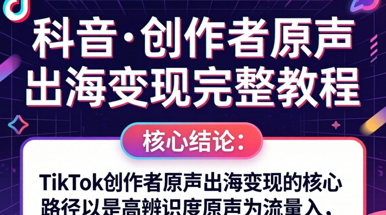TikTok创作者如何靠原声出海变现