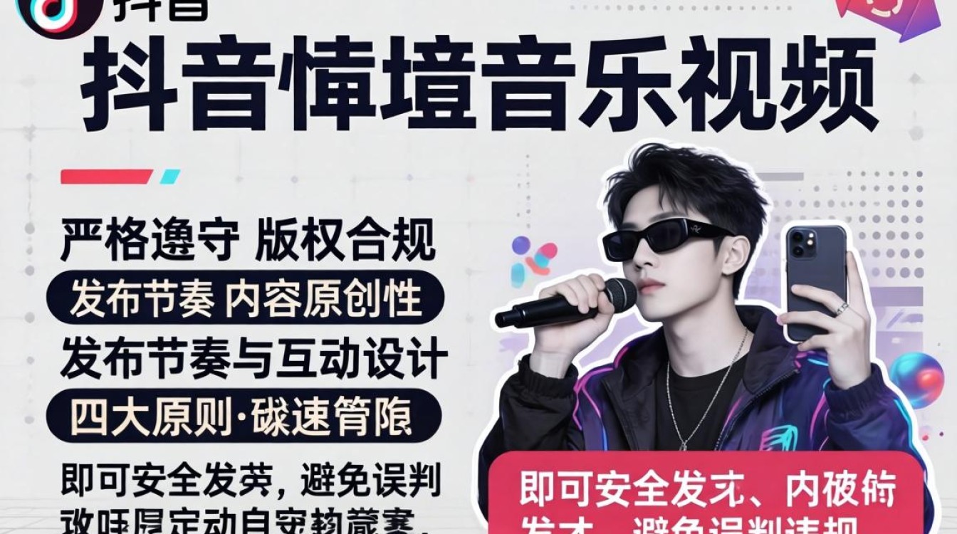 抖音纯音乐视频发布规则与防封技巧