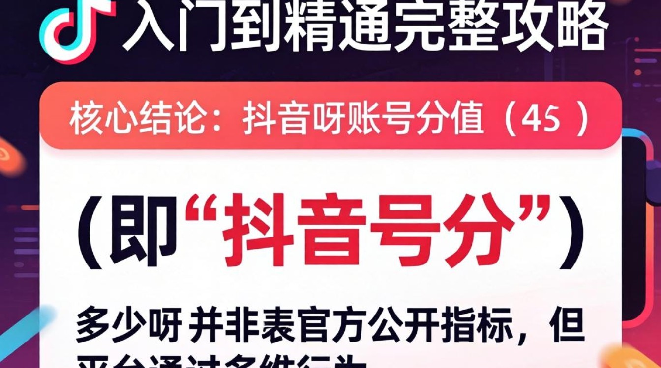 抖音账号评分标准及提升技巧
