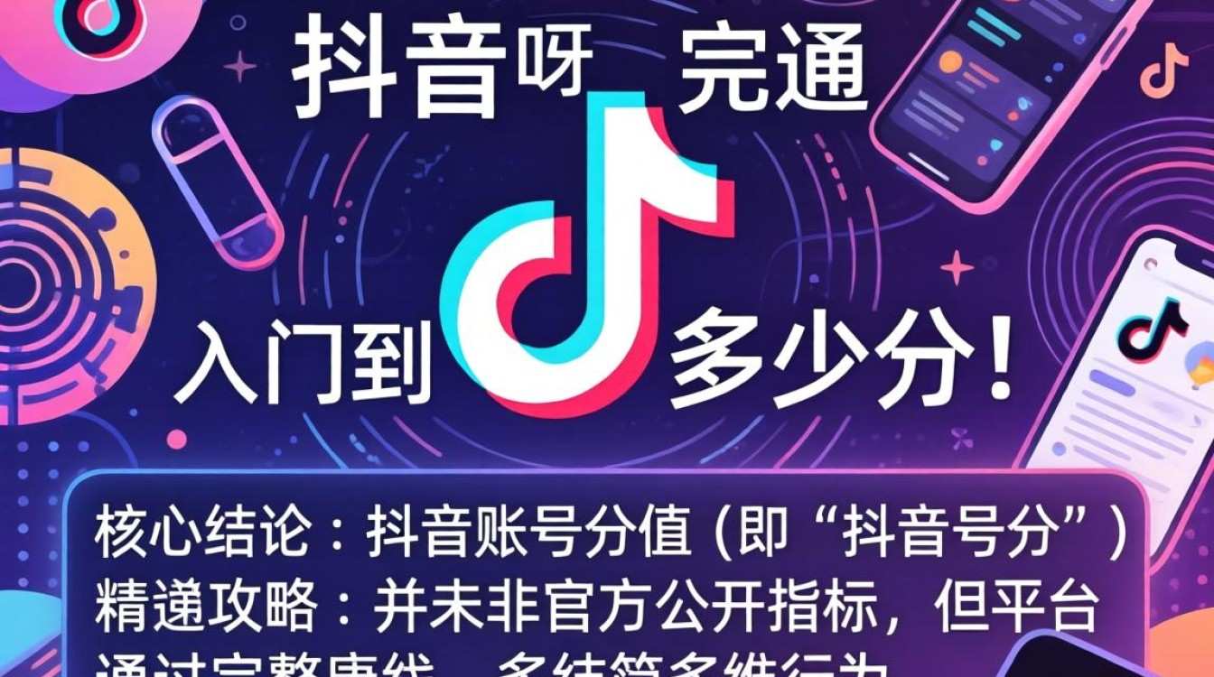 抖音账号评分标准及提升技巧