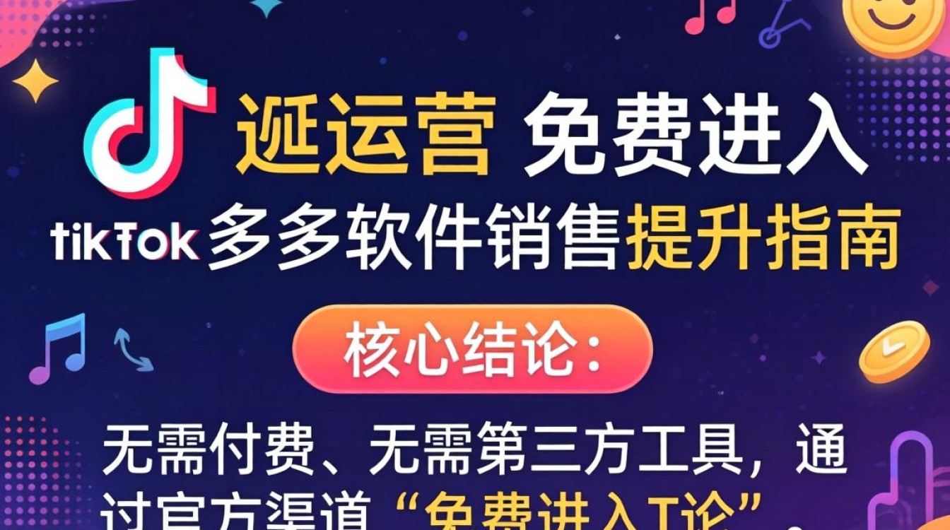 如何免费进入TikTok多多软件提升电商运营销量