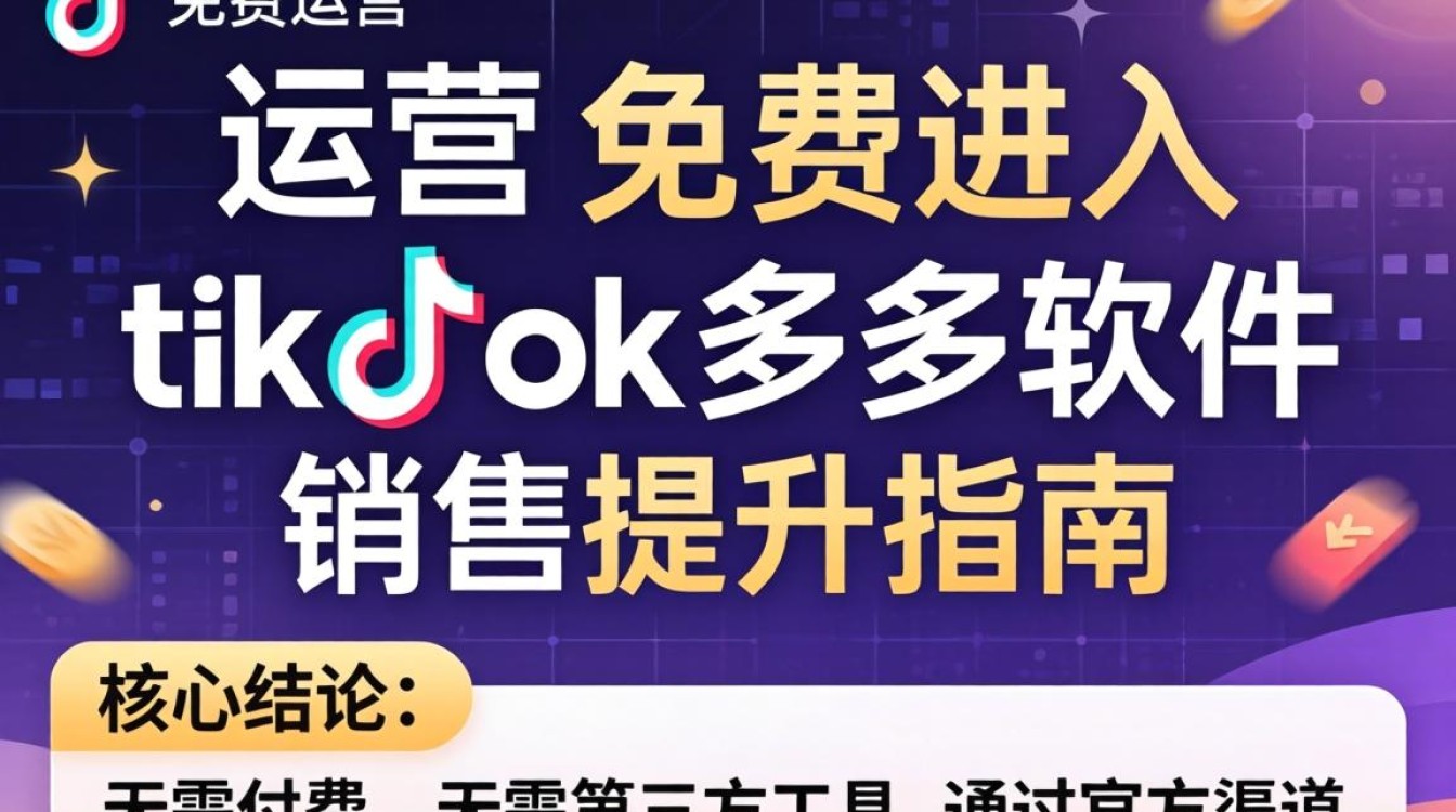 如何免费进入TikTok多多软件提升电商运营销量