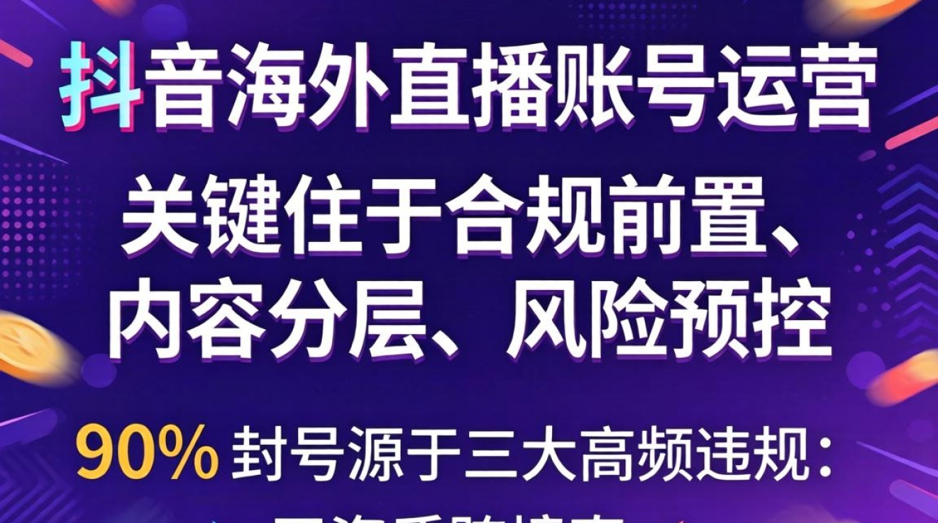 海外直播账号注册与合规运营避封指南