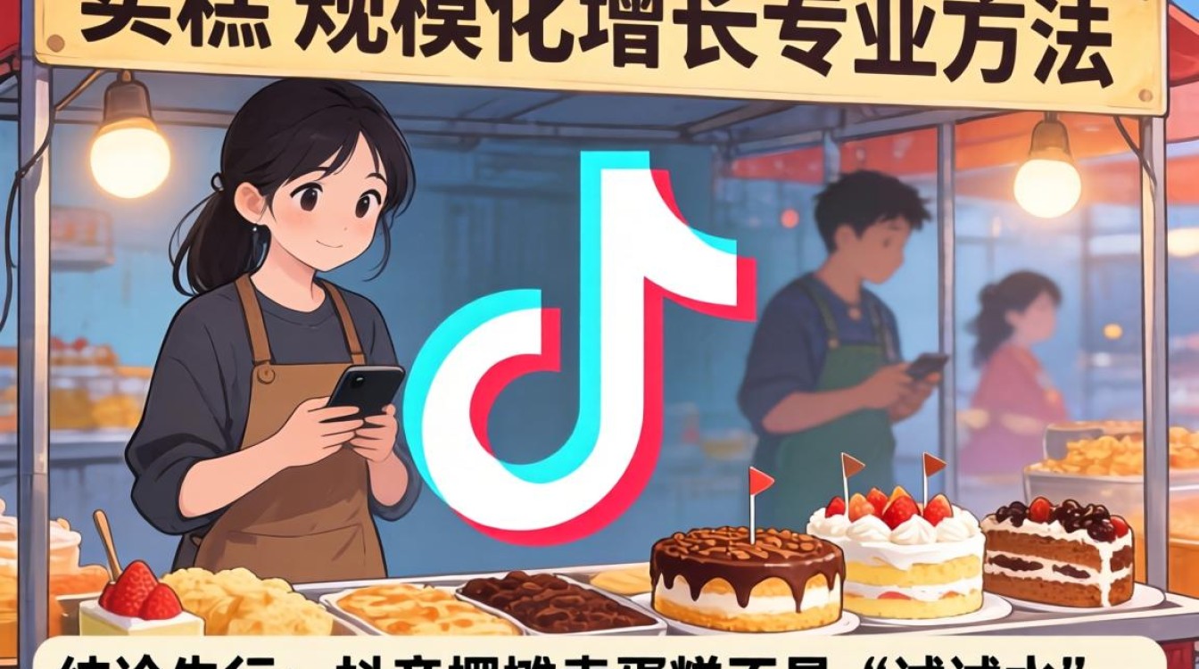抖音摆摊卖蛋糕规模化增长的实操方法