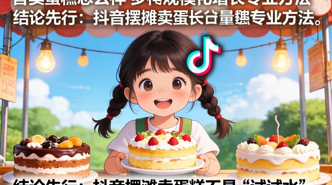 抖音摆摊卖蛋糕规模化增长的实操方法
