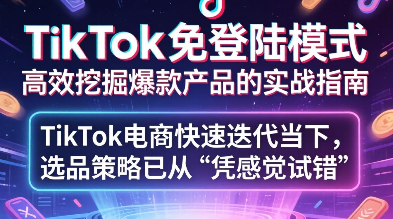 tiktok免登陆选品怎么挖爆款