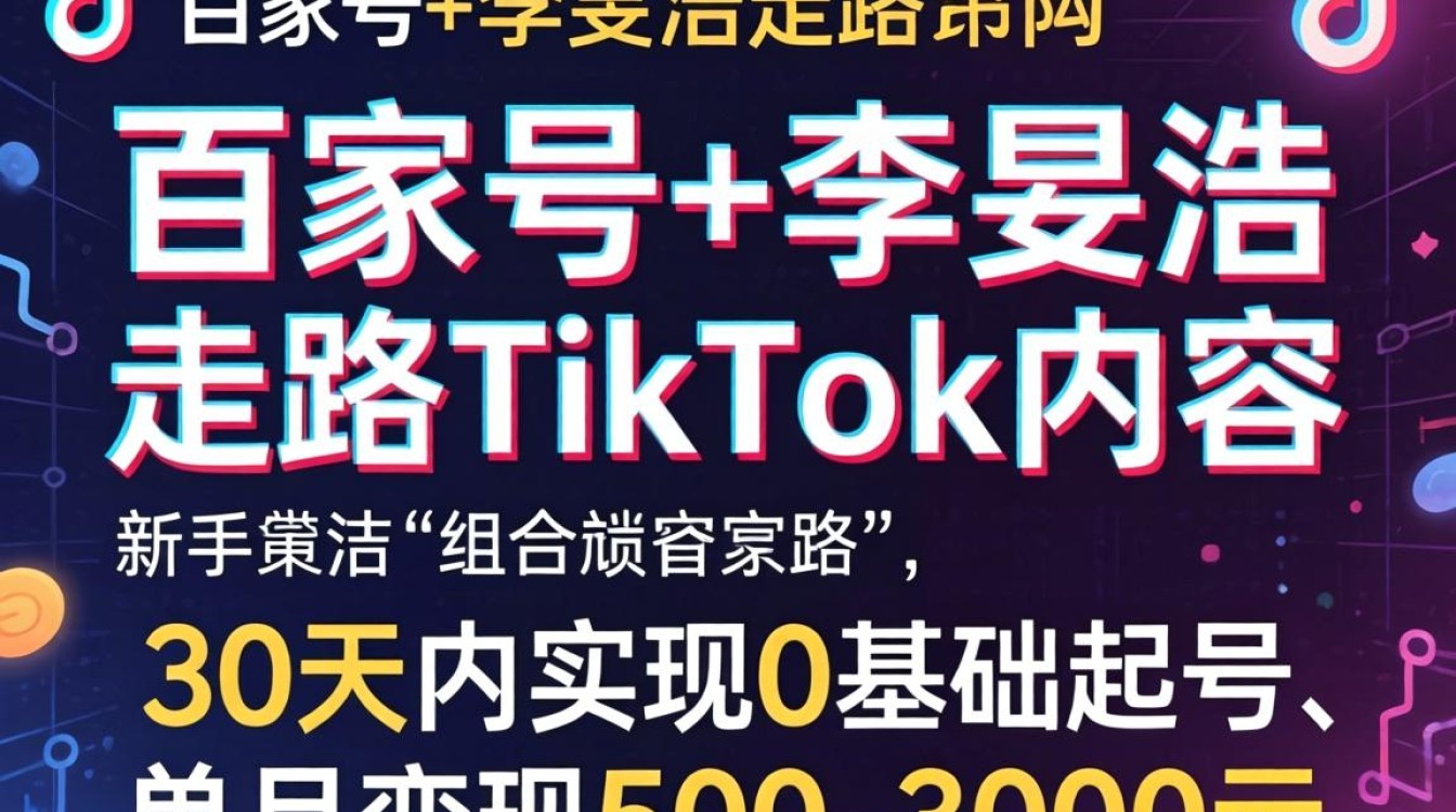 李旻浩走路tiktok怎么变现