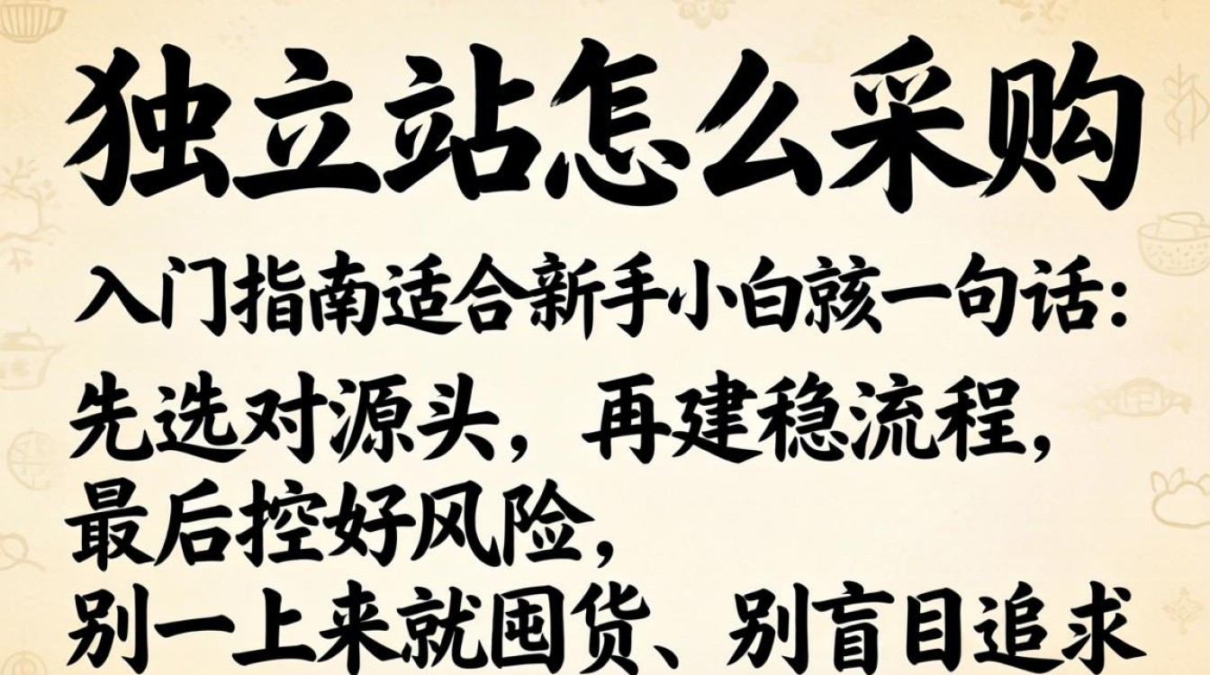 独立站怎么采购?新手小白入门指南 新手小白入门指南