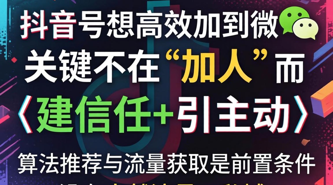 抖音号如何添加到微信并获取流量