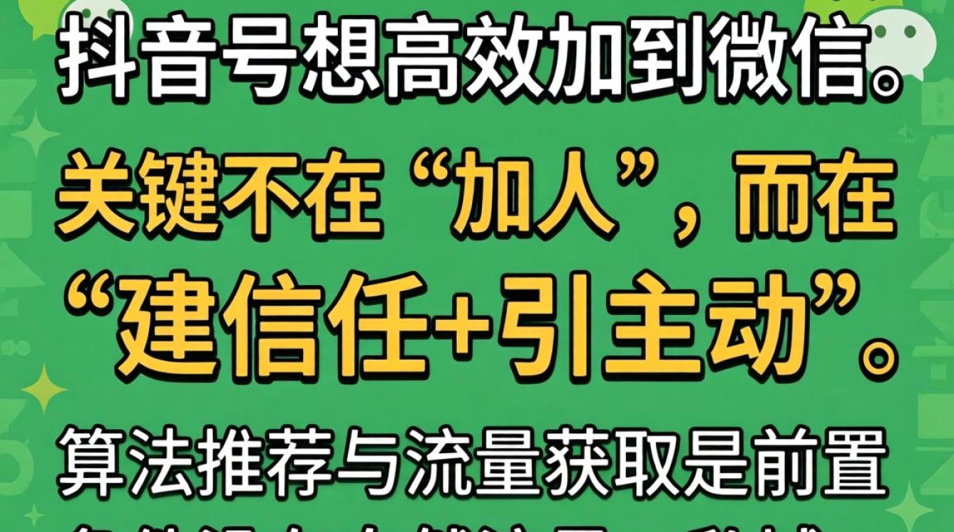 抖音号如何添加到微信并获取流量