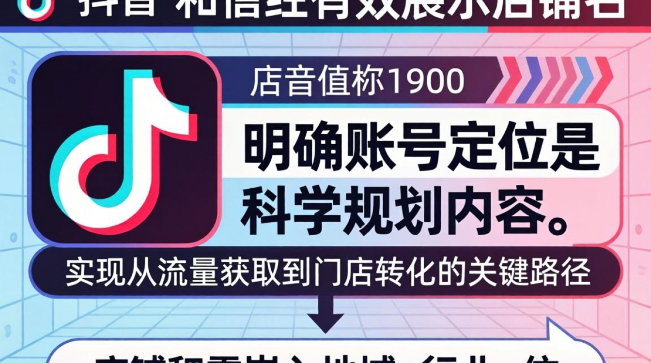 抖音店铺名展示技巧与账号定位内容规划