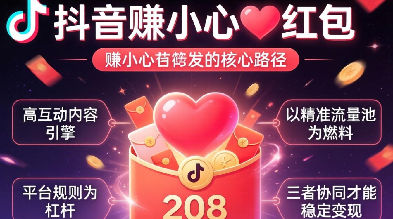 抖音小心心红包怎么快速赚取