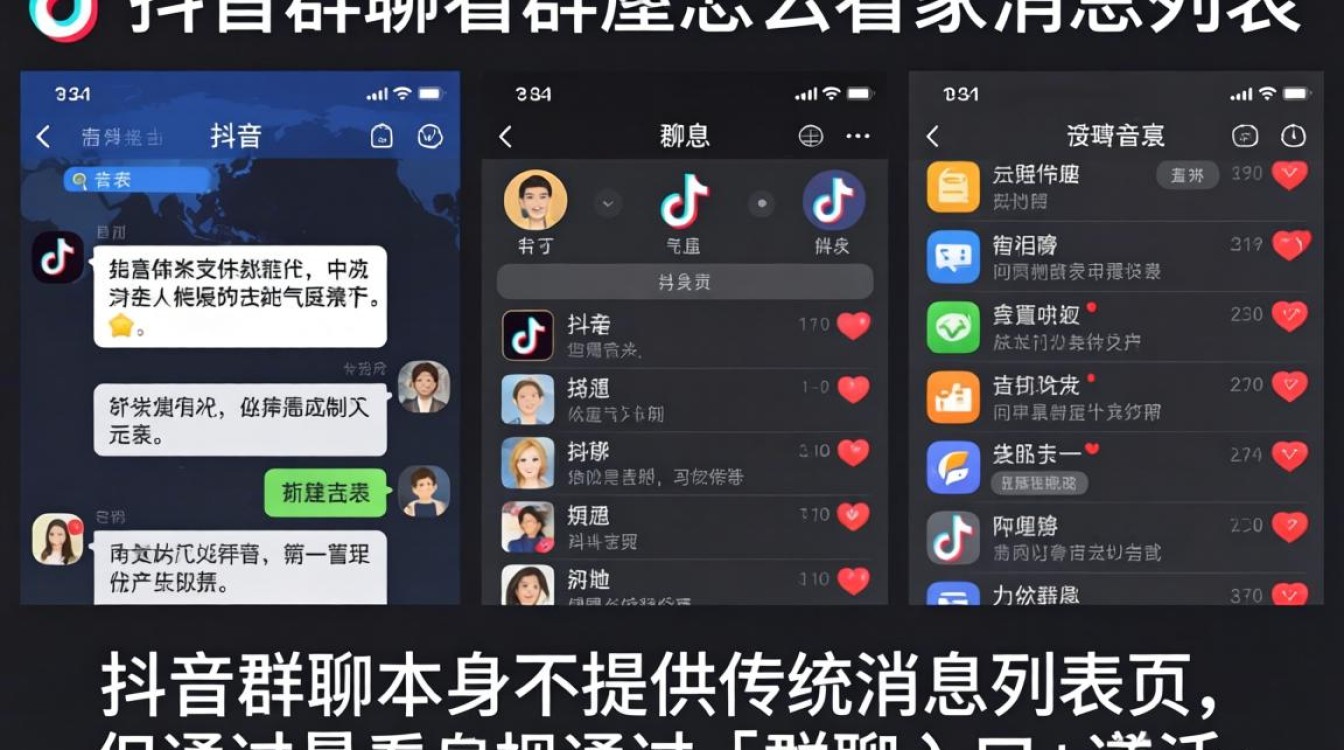 抖音群聊怎么看消息列表?抖音群聊消息查看方法与赚钱实战案例 抖音群聊消息查看方法与赚钱实战案例