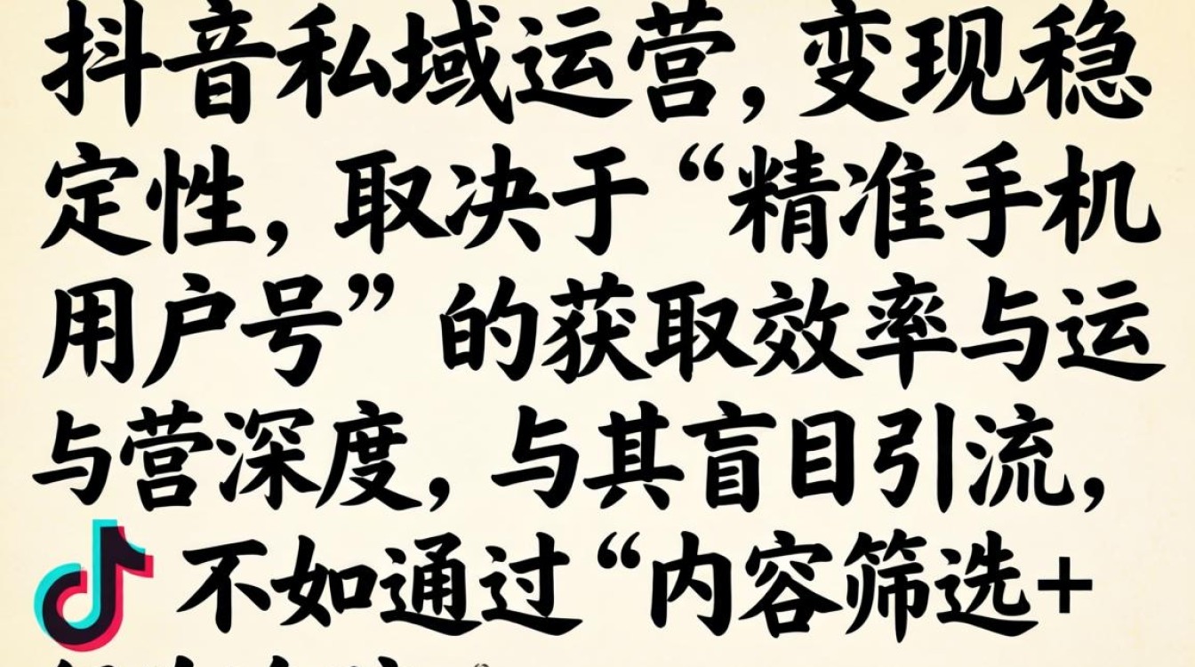 抖音私域运营稳定变现方法
