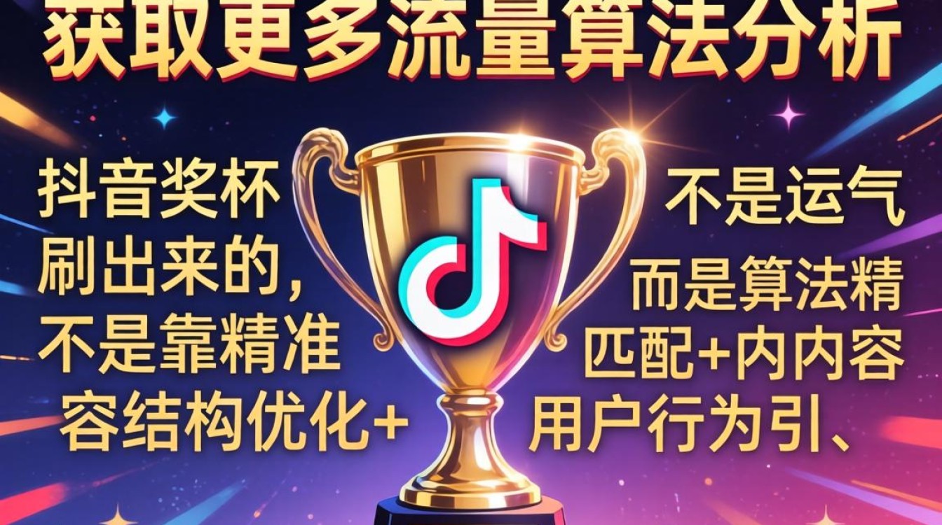 抖音奖杯获取方法及流量算法优化技巧