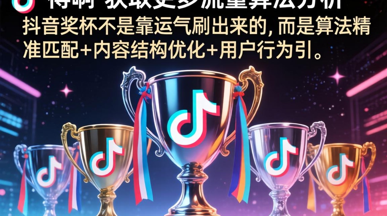 抖音奖杯获取方法及流量算法优化技巧