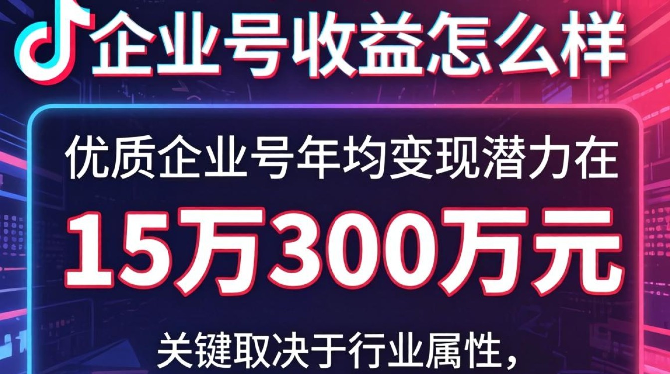 抖音企业号收益怎么样