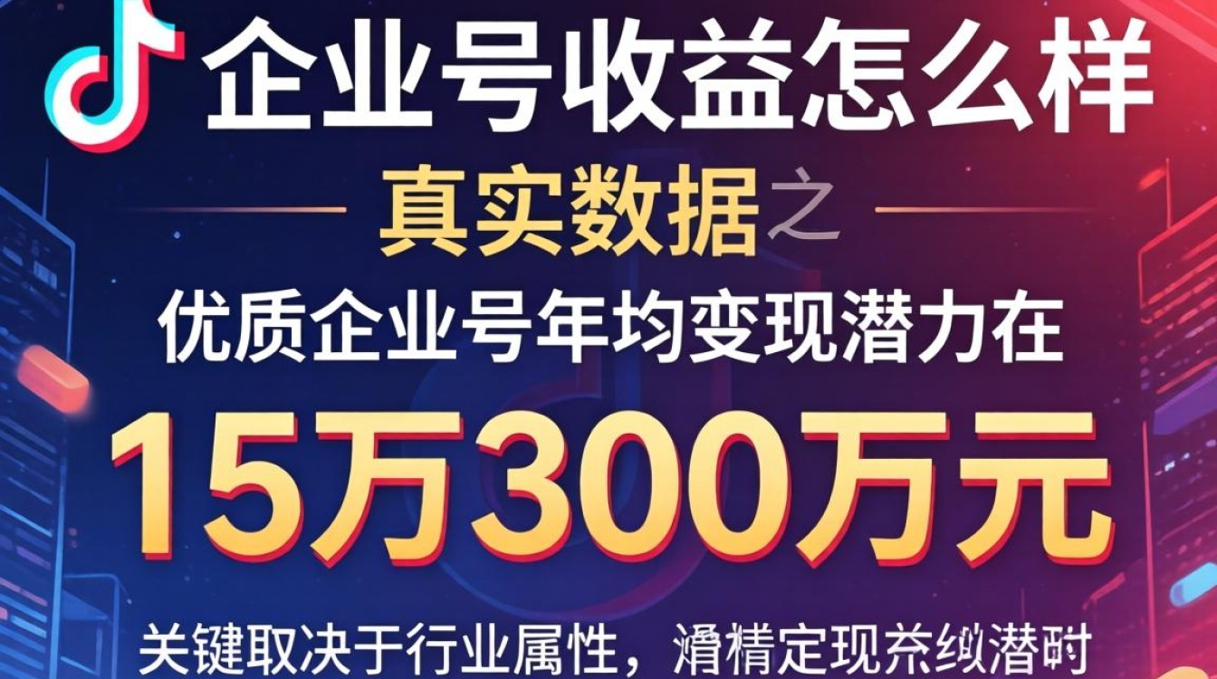 抖音企业号收益怎么样