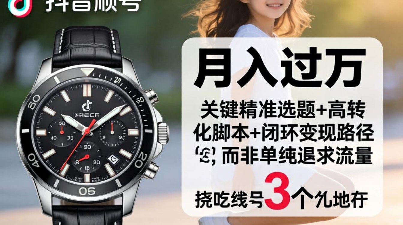 如何通过手表抖音文案变现月入过万