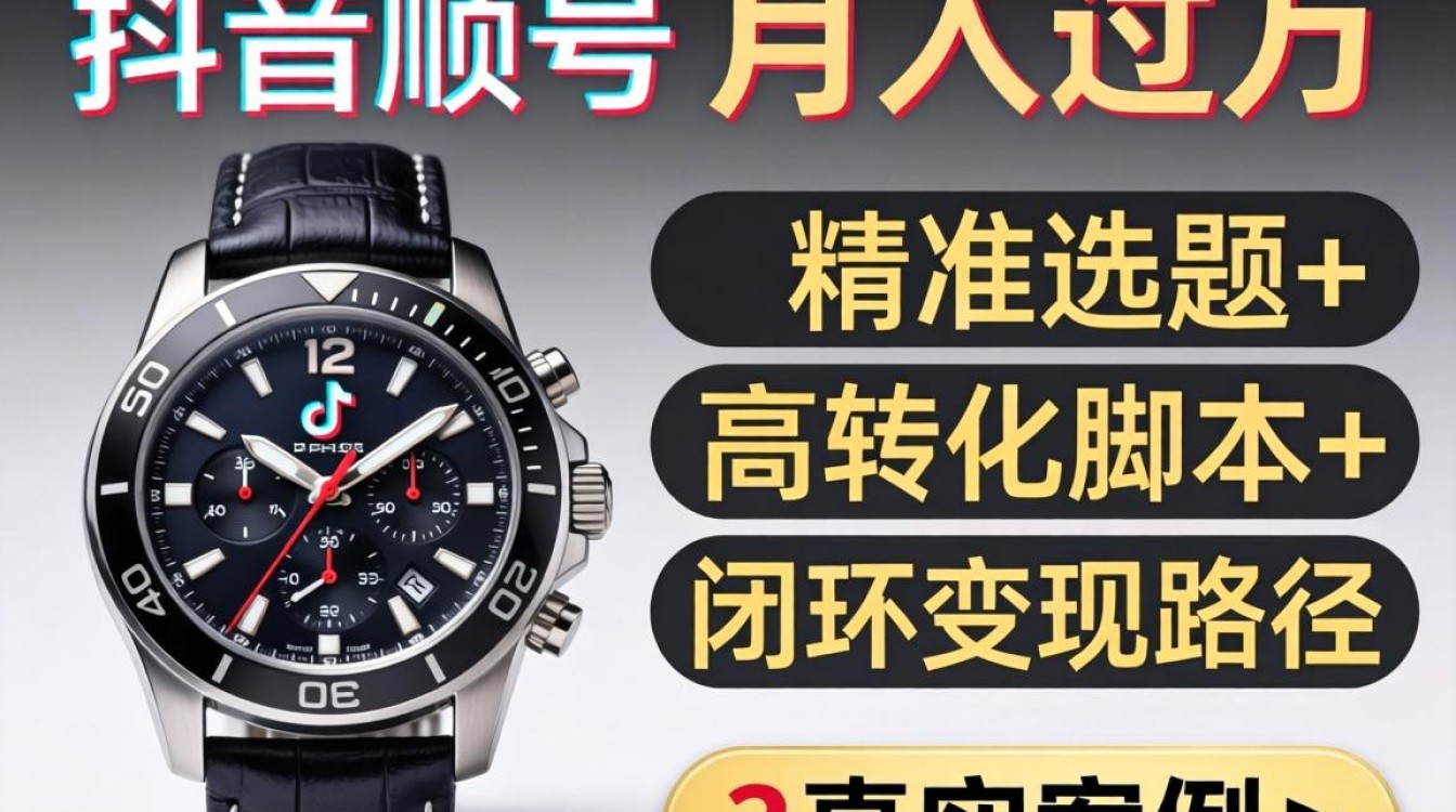 如何通过手表抖音文案变现月入过万