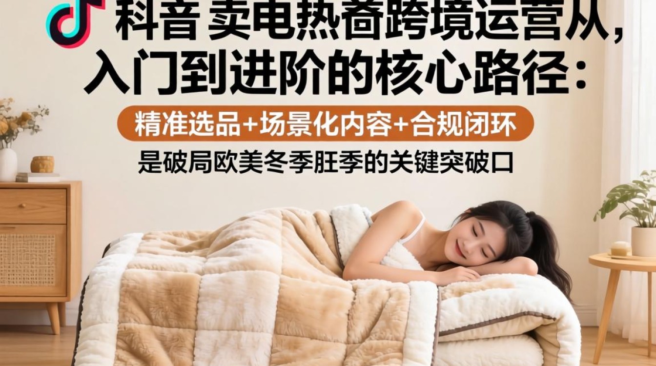 TikTok跨境电热毯运营从入门到进阶