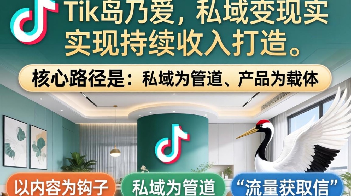 鹤岛乃爱TikTok持续收入打造方法