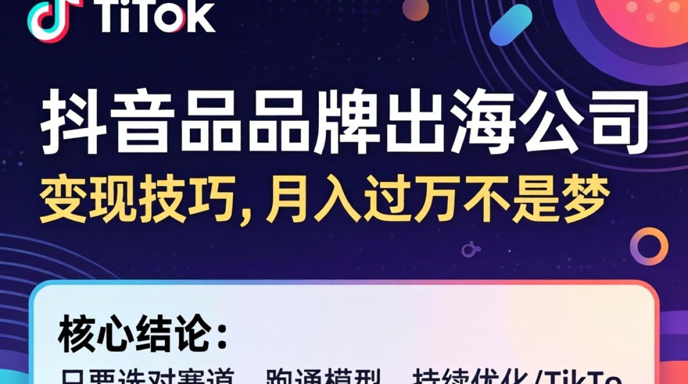 TikTok品牌出海怎么月入过万?TikTok品牌出海变现技巧 TikTok品牌出海怎么月入过万