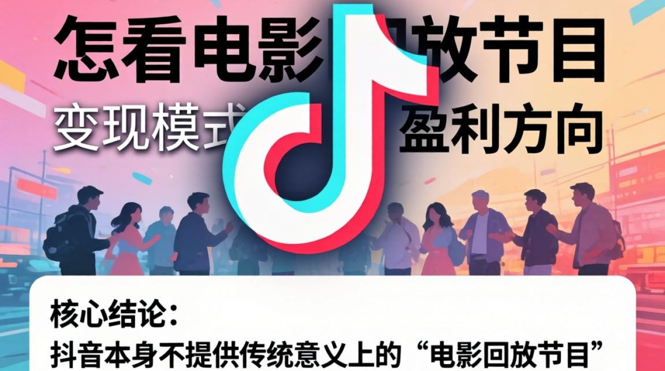 抖音电影回放变现模式与盈利方向