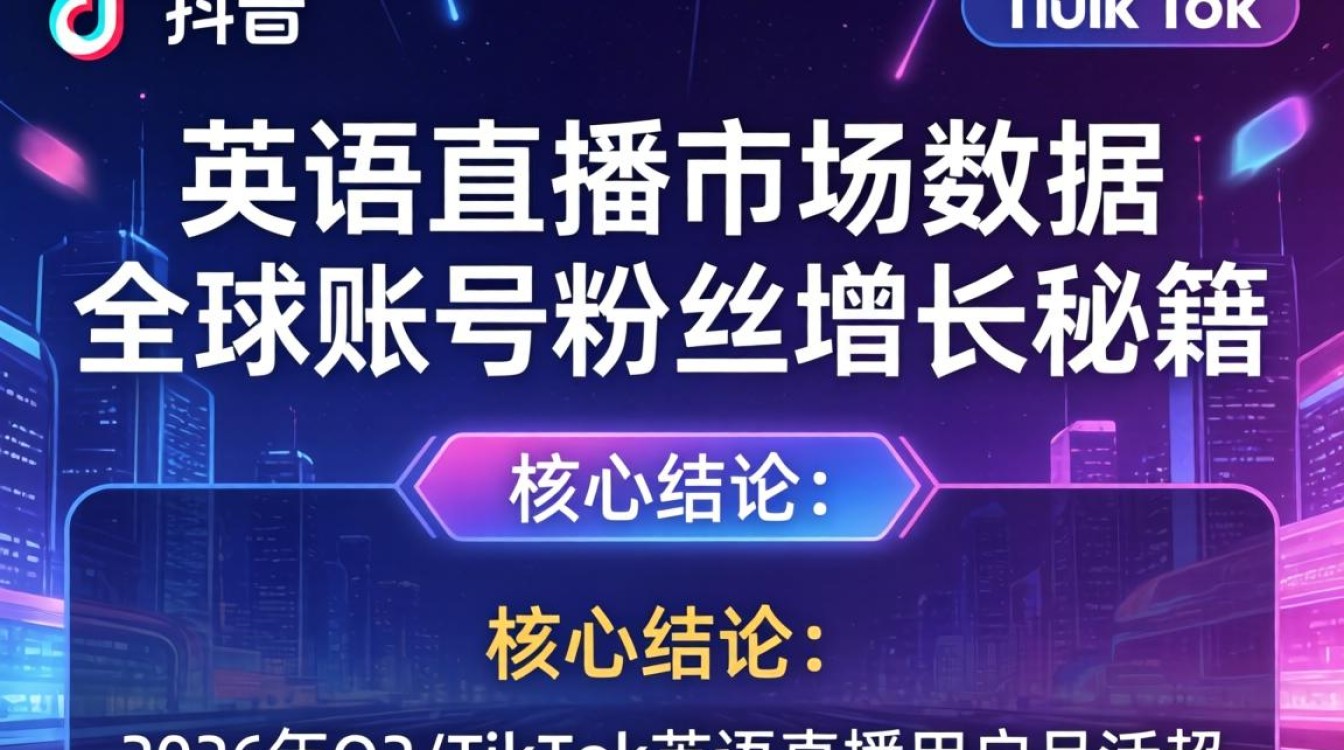 TikTok英语直播如何快速涨粉?全球账号粉丝增长秘籍 TikTok英语直播如何快速涨粉