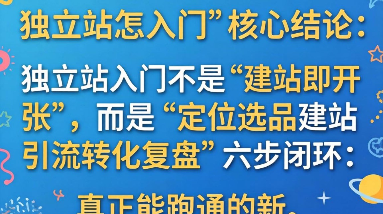 独立站怎么入门?独立站新手快速入门流程与实操技巧 独立站新手快速入门流程与实操技巧