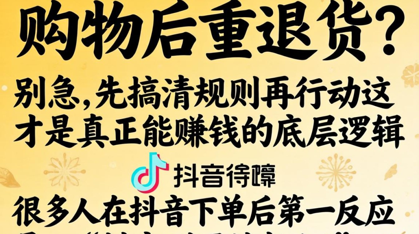 抖音退货流程及赚钱玩法实战案例