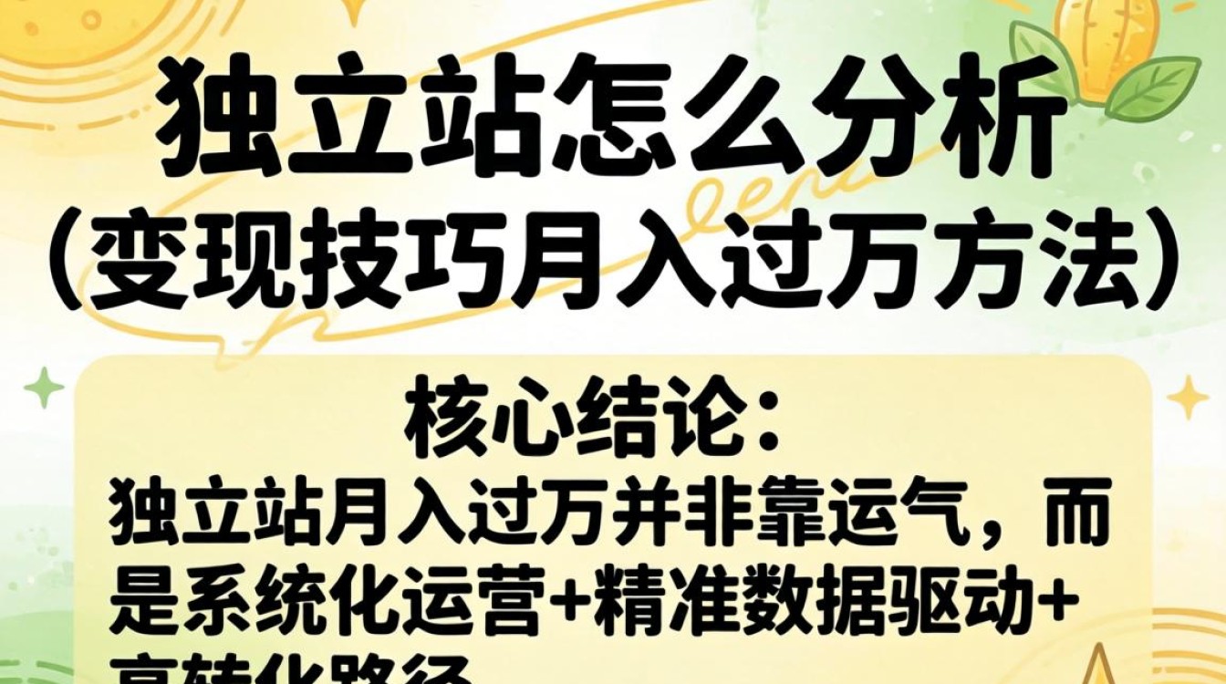 独立站怎么分析变现技巧