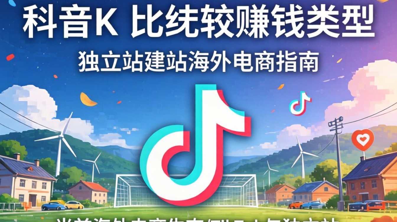 TikTok比较赚钱的类型和独立站建站海外电商指南
