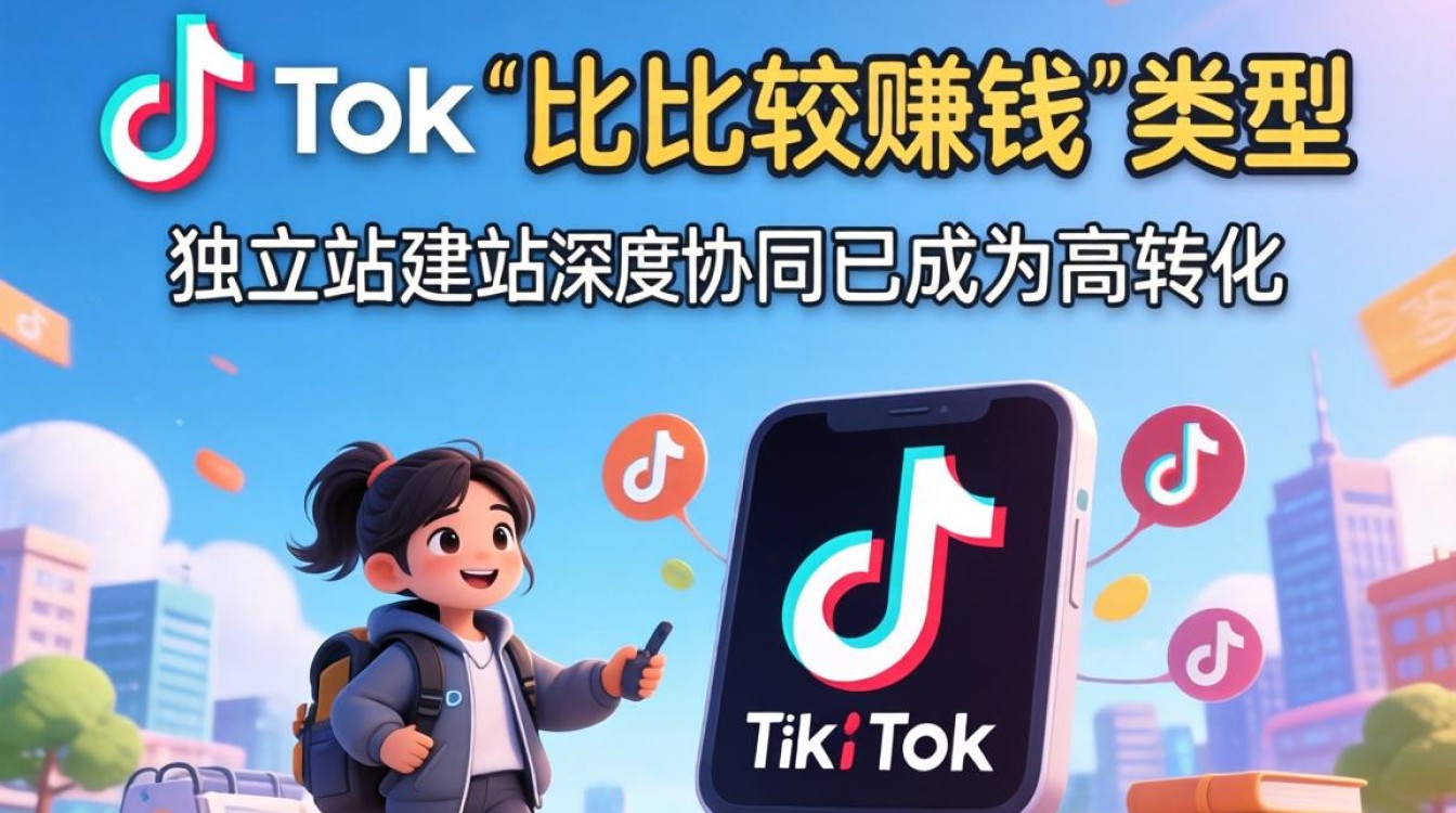TikTok比较赚钱的类型和独立站建站海外电商指南