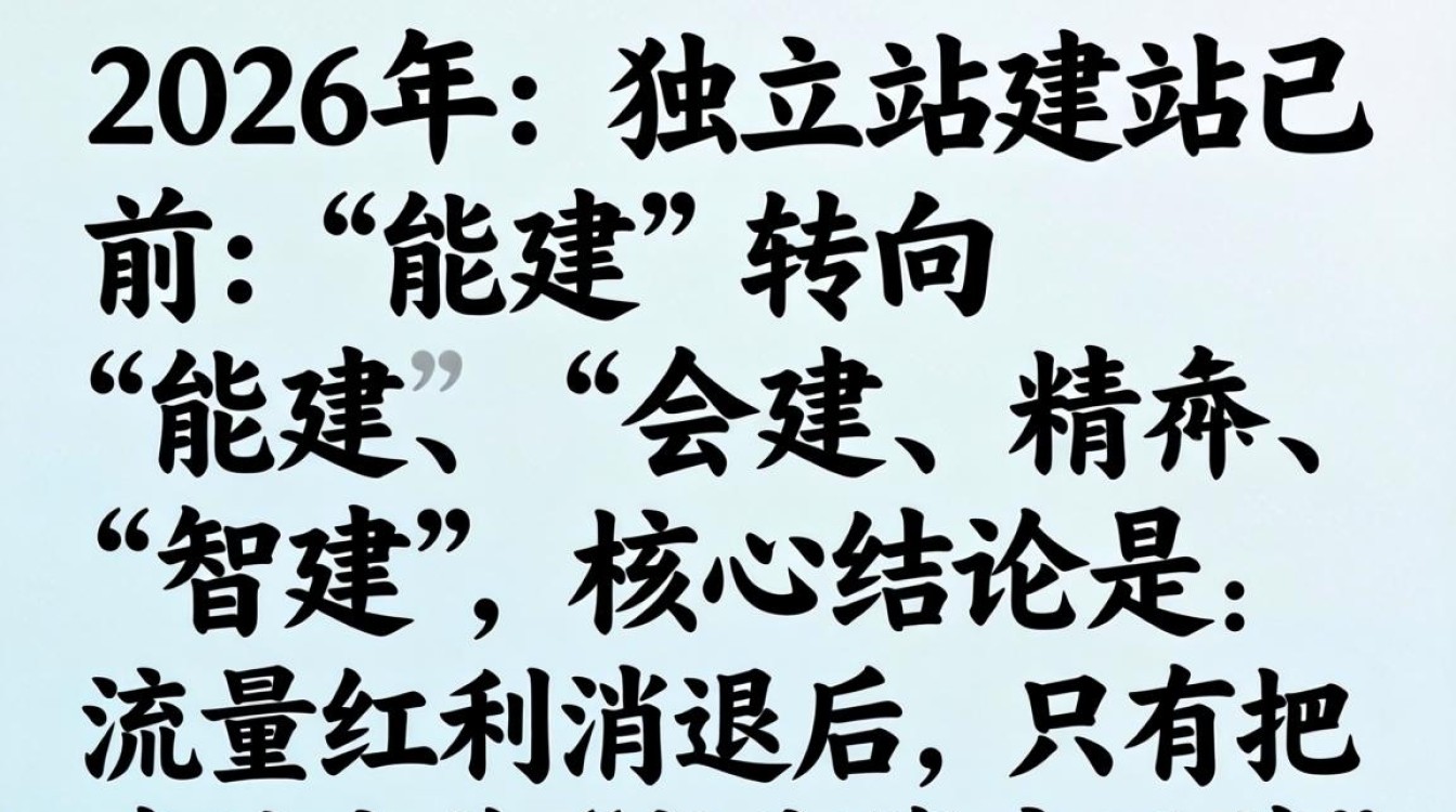 2026最新独立站建站方法和引流技巧