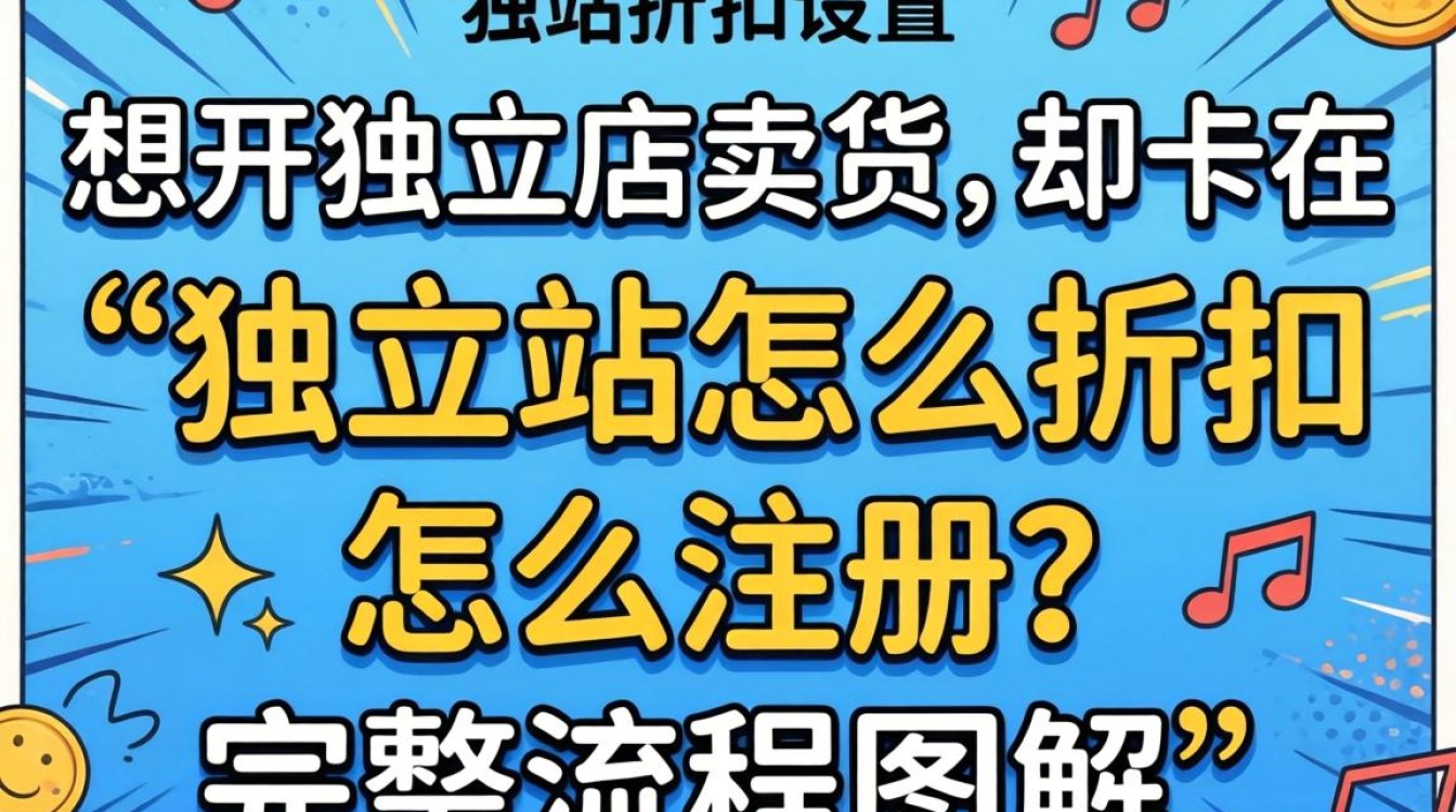 独立站怎么设置折扣并完成注册