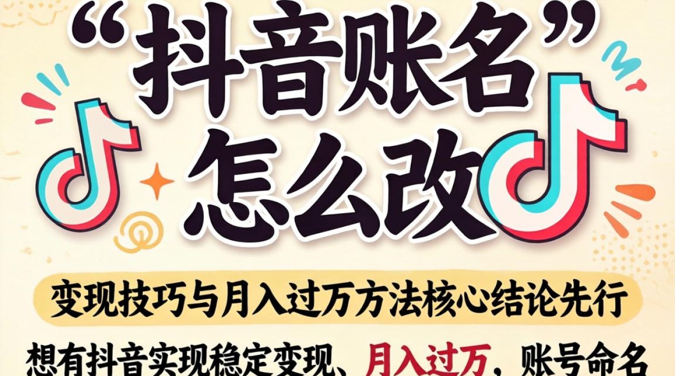 抖音改名后如何变现月入过万