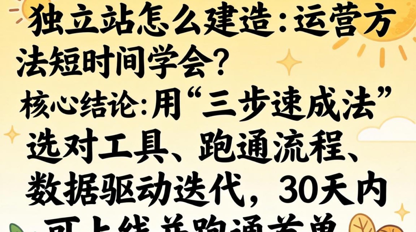 独立站快速建站运营方法