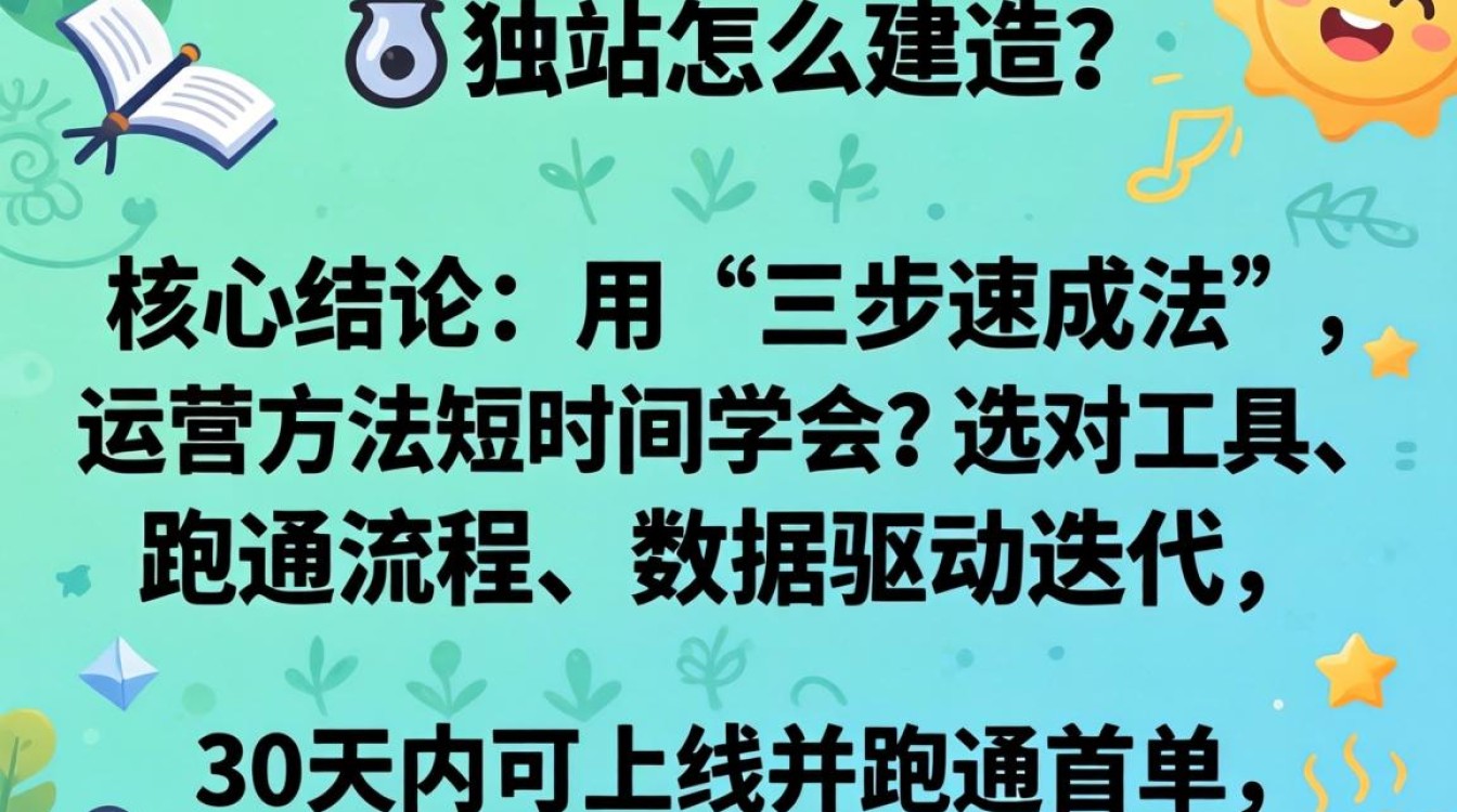 独立站快速建站运营方法