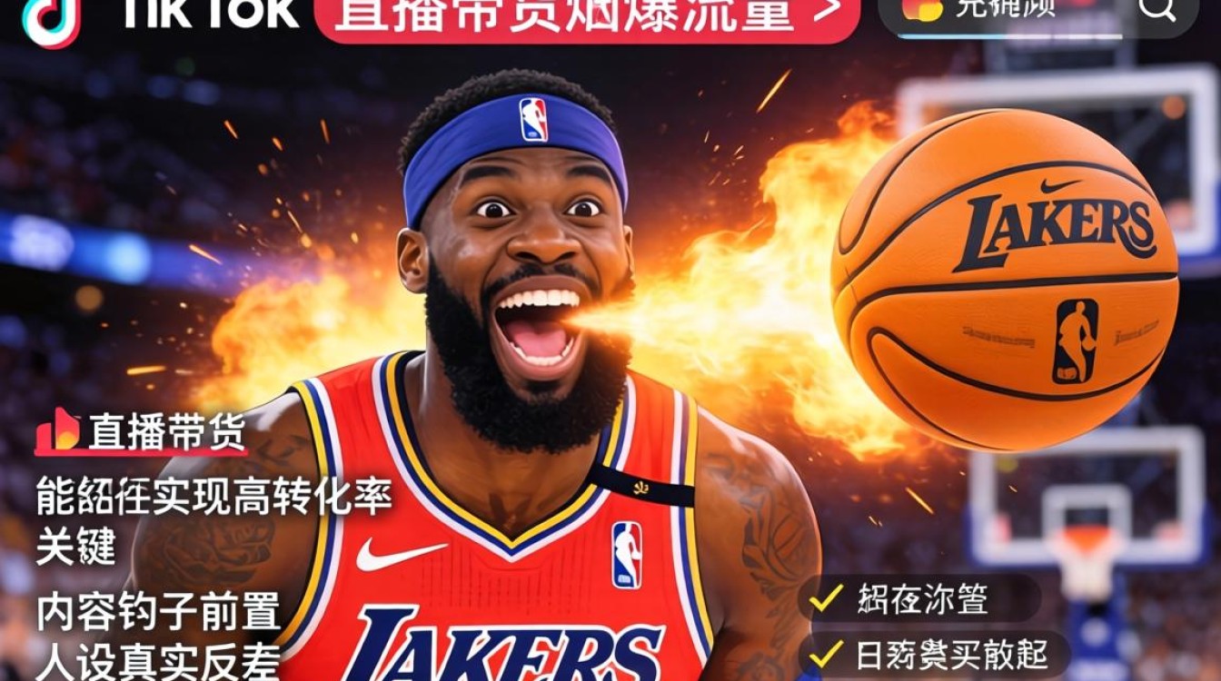 NBA球员直播带货搞笑视频怎么拍
