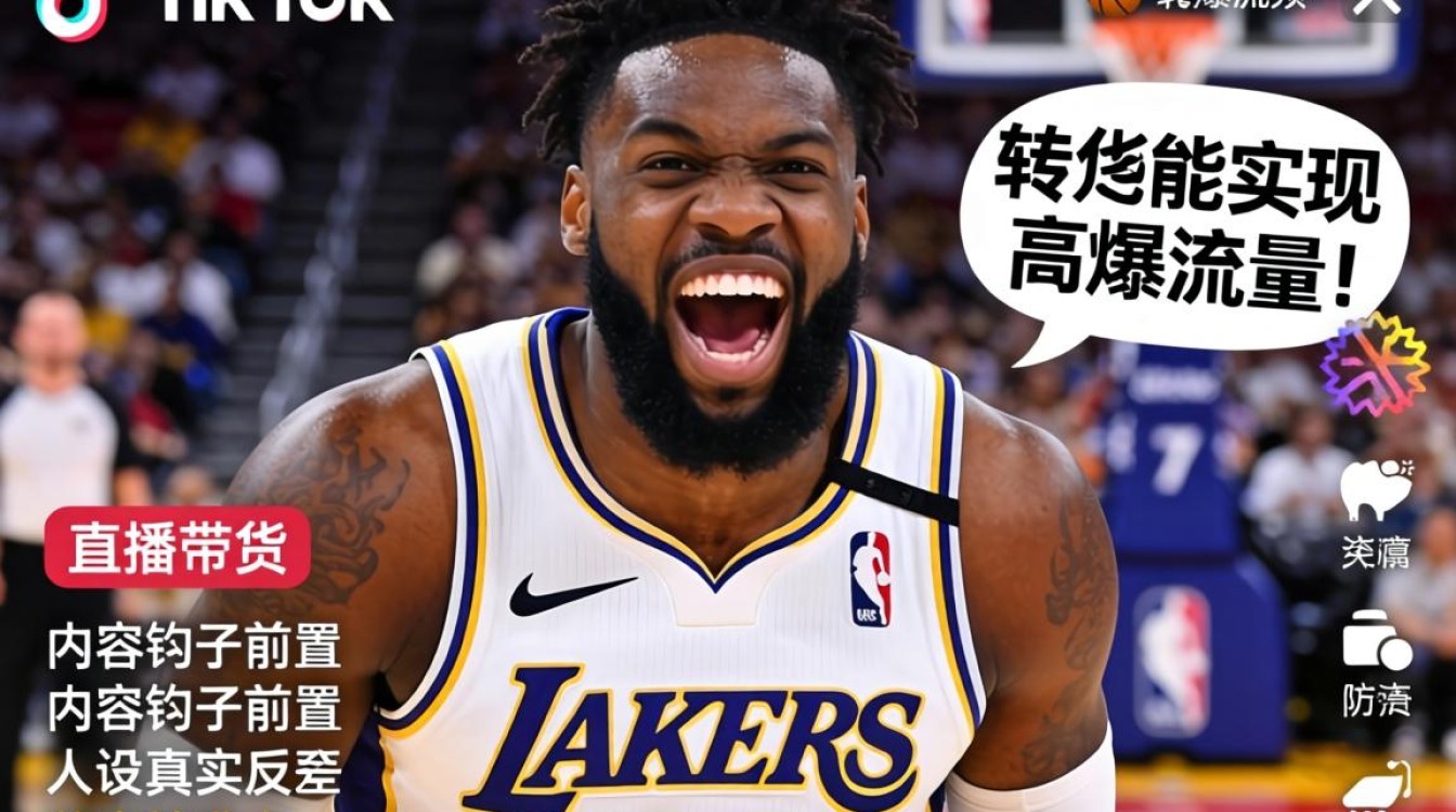 NBA球员直播带货搞笑视频怎么拍