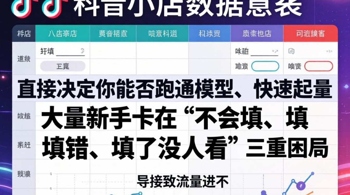 抖音小店数据表格填写教程