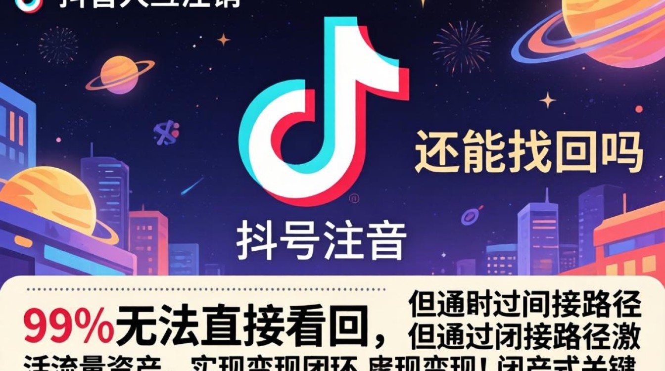 抖音注销账号找回方法与赚钱实战案例