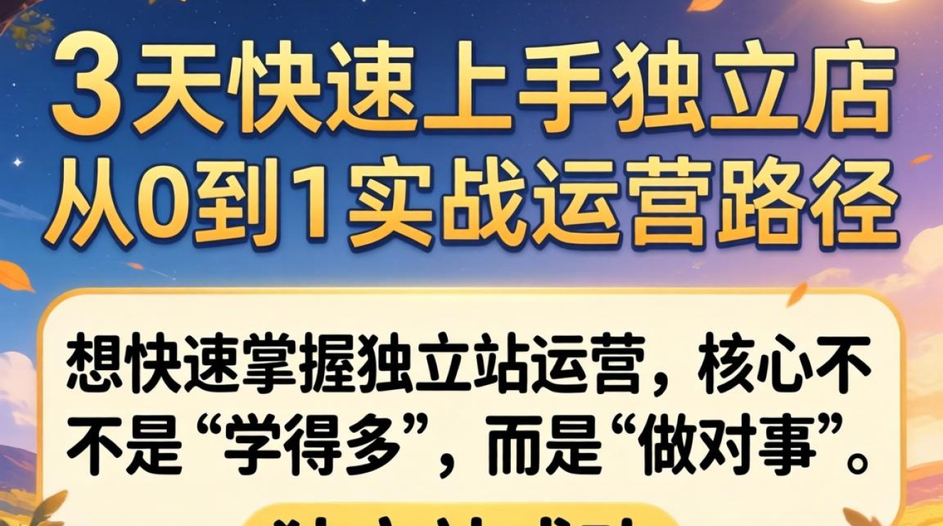 独立站快速运营实操方法
