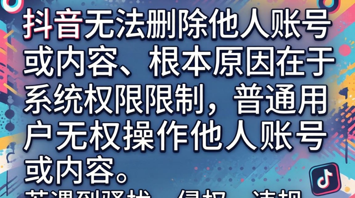 抖音删除他人账号失败解决方法