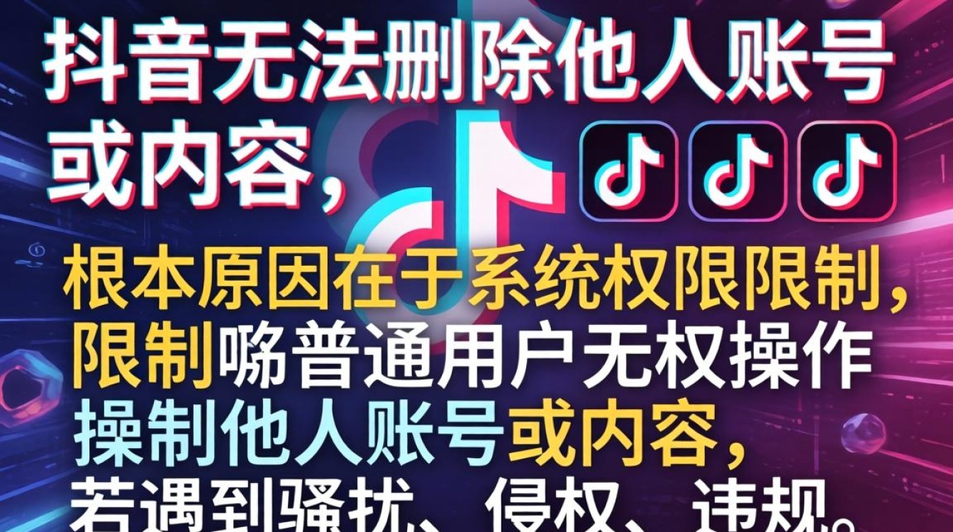 抖音删除他人账号失败解决方法