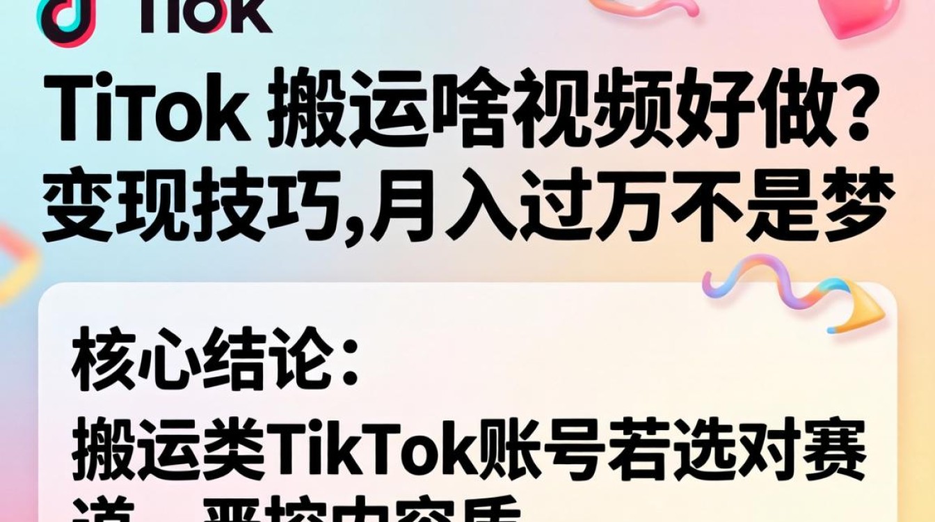 TikTok搬运视频变现技巧月入过万