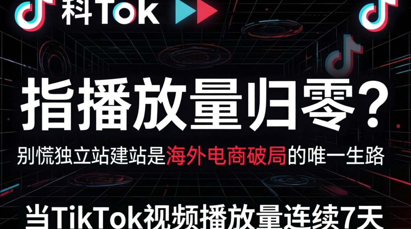 海外独立站建站引流 TikTok电商零播放起量技巧