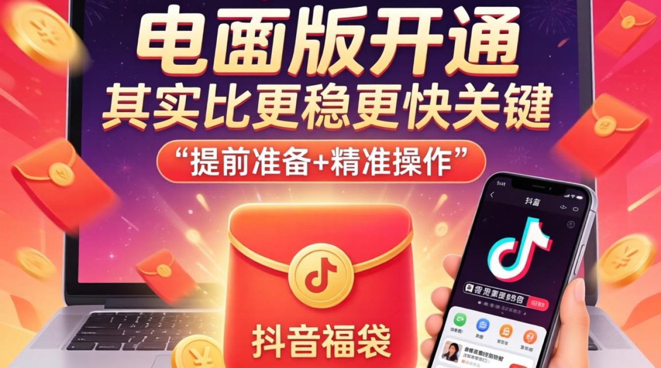 电脑版抖音福袋怎么开通