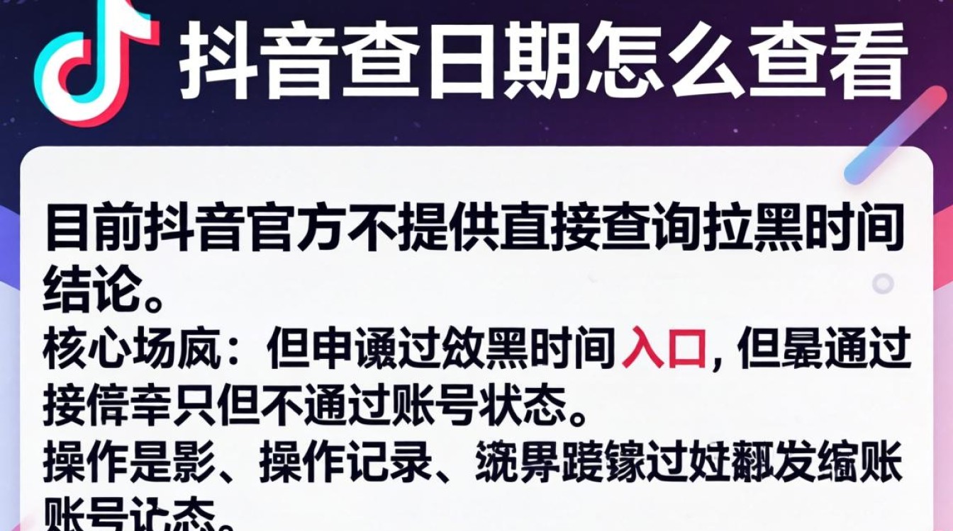 抖音被拉黑后如何查具体日期和避免违规封号规则